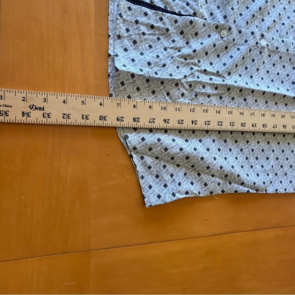 Azaro Uomo L NWT Geometric Patterned Button-Up Dress Shirt - Picture 8 of 9